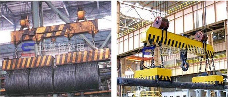 MW12系列、MW15系列吊運捆扎螺紋鋼、圓鋼用起重電磁鐵